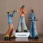 Jazz Figurine Durable Resin Intricate Detailing