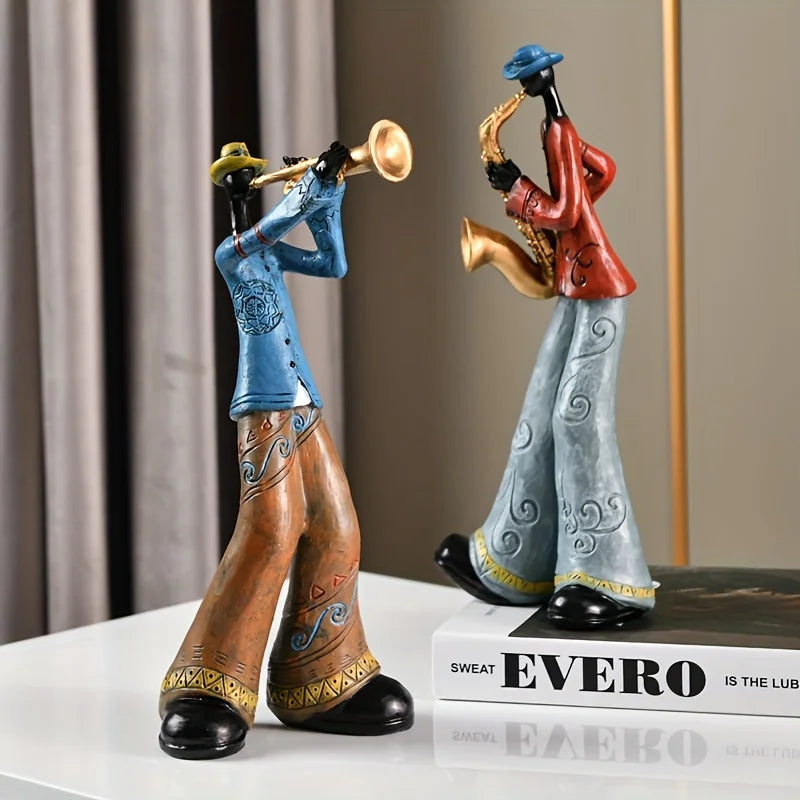 Jazz Figurine Durable Resin Intricate Detailing