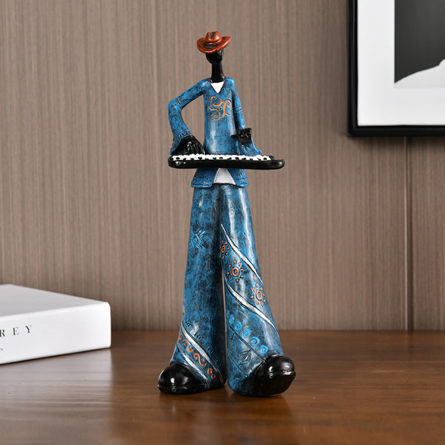 Jazz Figurine Durable Resin Intricate Detailing
