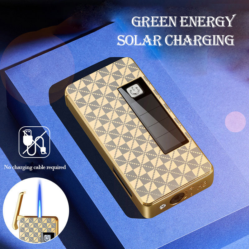 Jet Lighter Solar Charging & LED Light Metal Body
