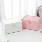 Jewelry Box Multi-Layer Faux Leather & Soft Lining