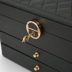Jewelry Box Multi-Layer Leather Soft Interior
