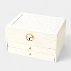 Jewelry Box Multi-Layer Leather Soft Interior