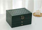 Jewelry Box Multi-Layer Soft-Lined Multiple Compartments