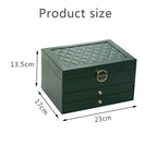 Jewelry Box Multi-Layer Soft-Lined Multiple Compartments