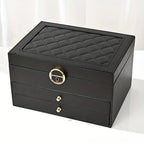 Jewelry Box Multi-Layer Soft-Lined Multiple Compartments