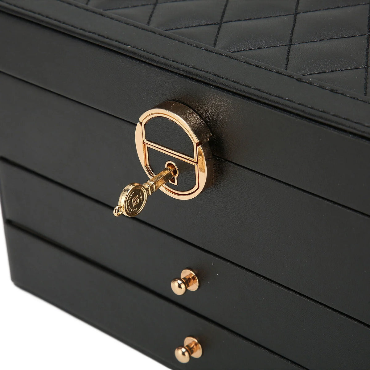 Jewelry Box Multi-Layer Soft-Lined Multiple Compartments