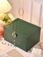 Jewelry Box PU Leather Multi-Compartment Travel-Friendly