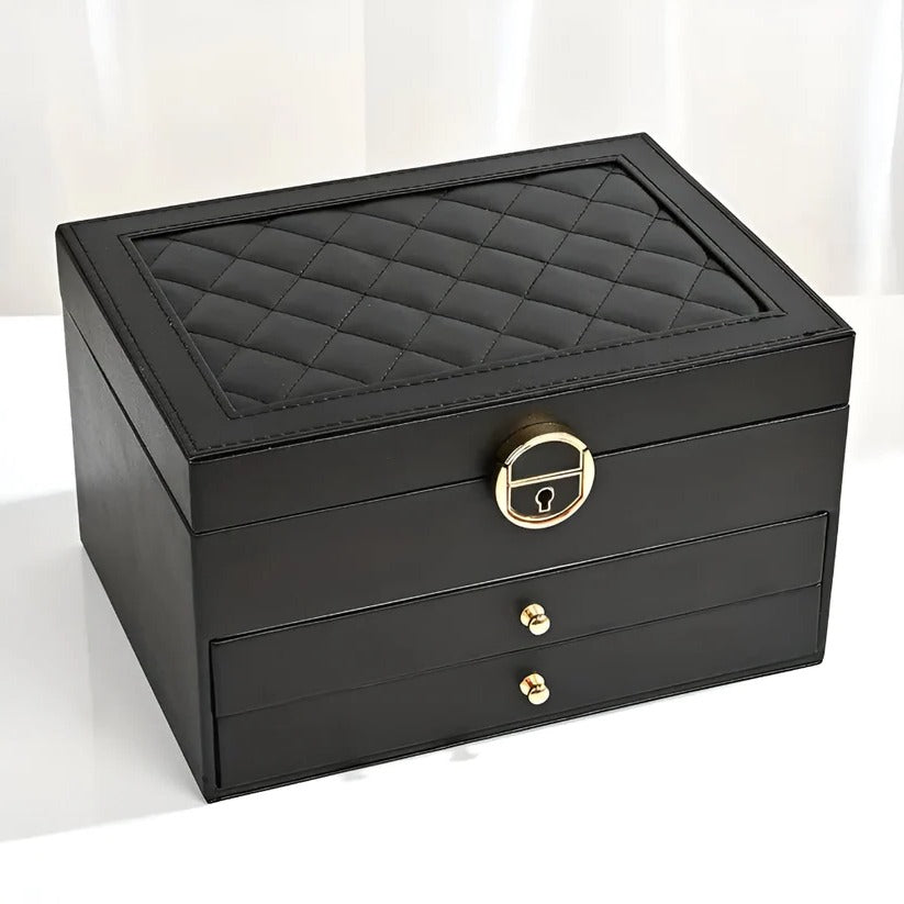 Jewelry Organizer Multi-Layer Pull-Out Drawers Soft Lined