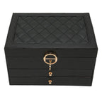Jewelry Organizer Multi-Layer Pull-Out Drawers Soft Lined