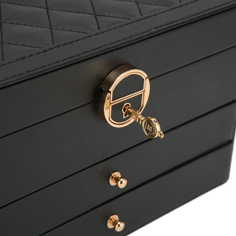Jewelry Organizer Multi-Layer Pull-Out Drawers Soft Lined