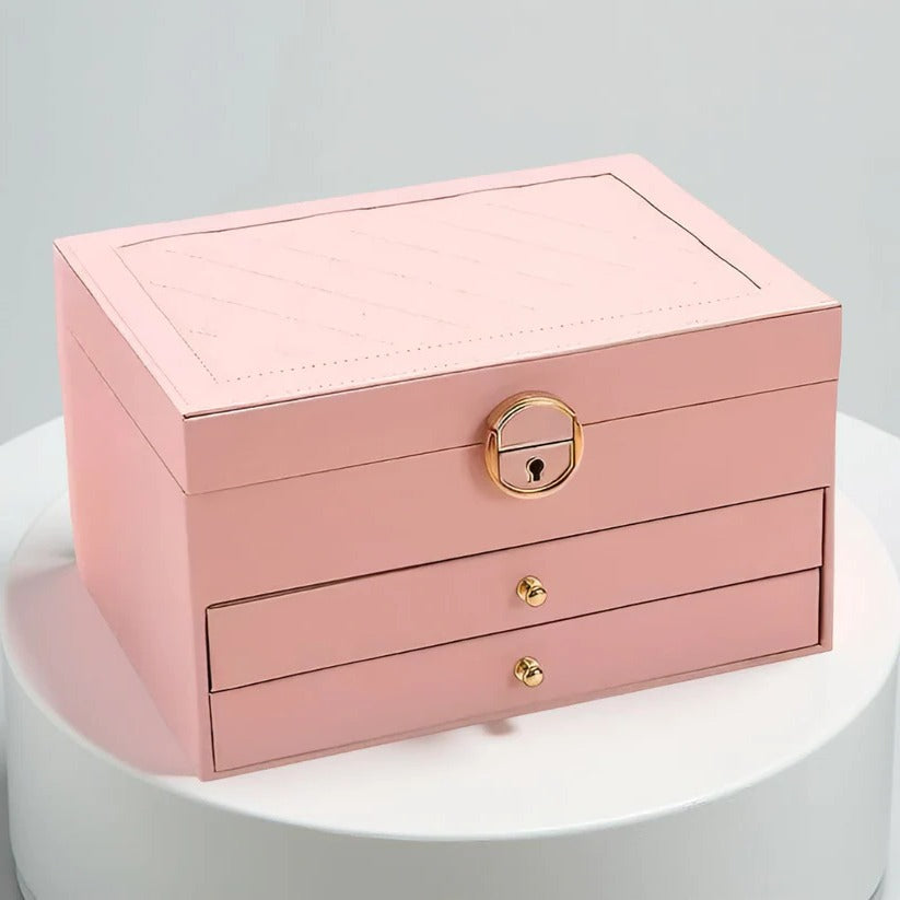 Jewelry Organizer Multi-Layer Pull-Out Drawers Soft Lined