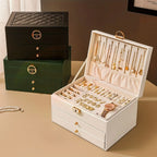 Jewelry Organizer Three-Tier Velvet Lined Travel Size