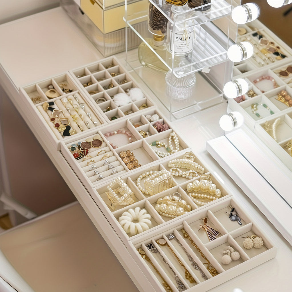 Jewelry Organizer Tray Drawer-Friendly Durable Nylon