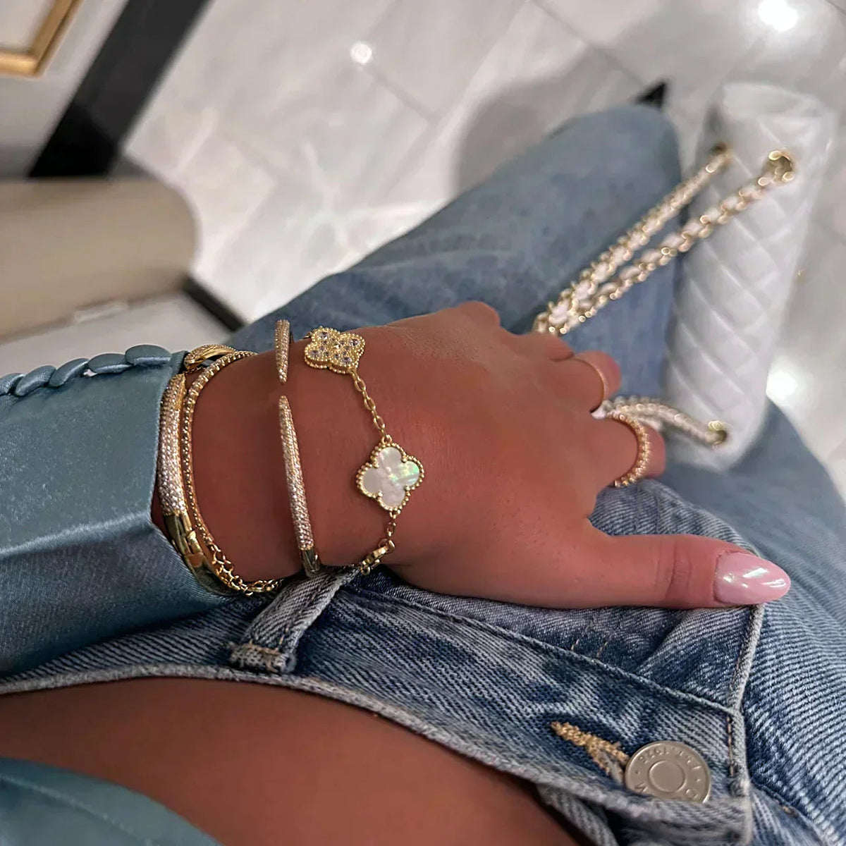Jewelry Set 3-Piece Gold-Plated 316L Stainless Steel