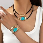 Jewelry Set Boho Filigree & Sparkle Adjustable Fit