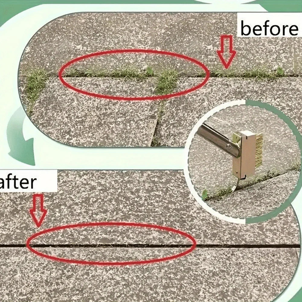 Joint Weed Removal Tool Long-Handled Durable Metal