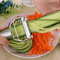 Julienne Peeler Ultra-Sharp Stainless Steel Non-Slip Handle Protective Cap