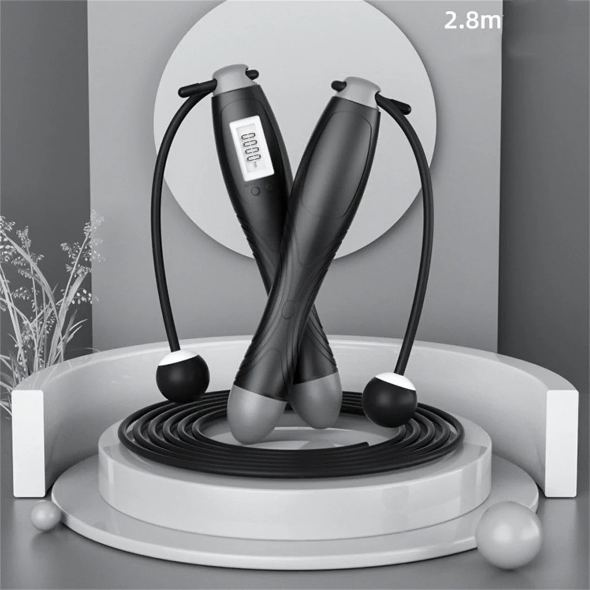 Jump Rope Cordless Digital Counter Adjustable Length