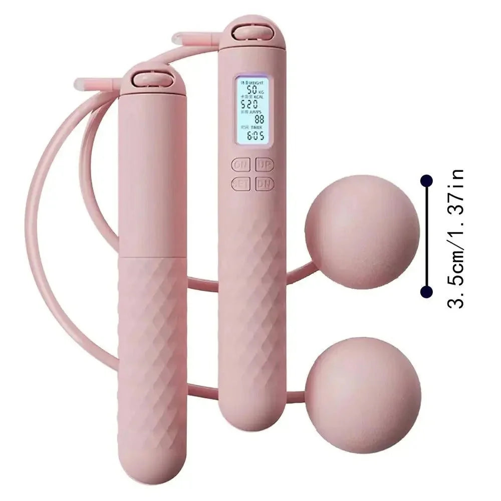 Jump Rope Handles Cordless Weighted Digital Counter
