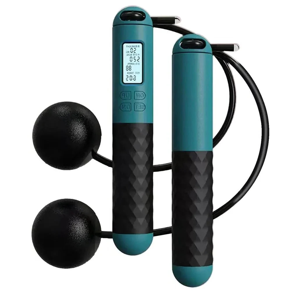 Jump Rope Handles Cordless Weighted Digital Counter