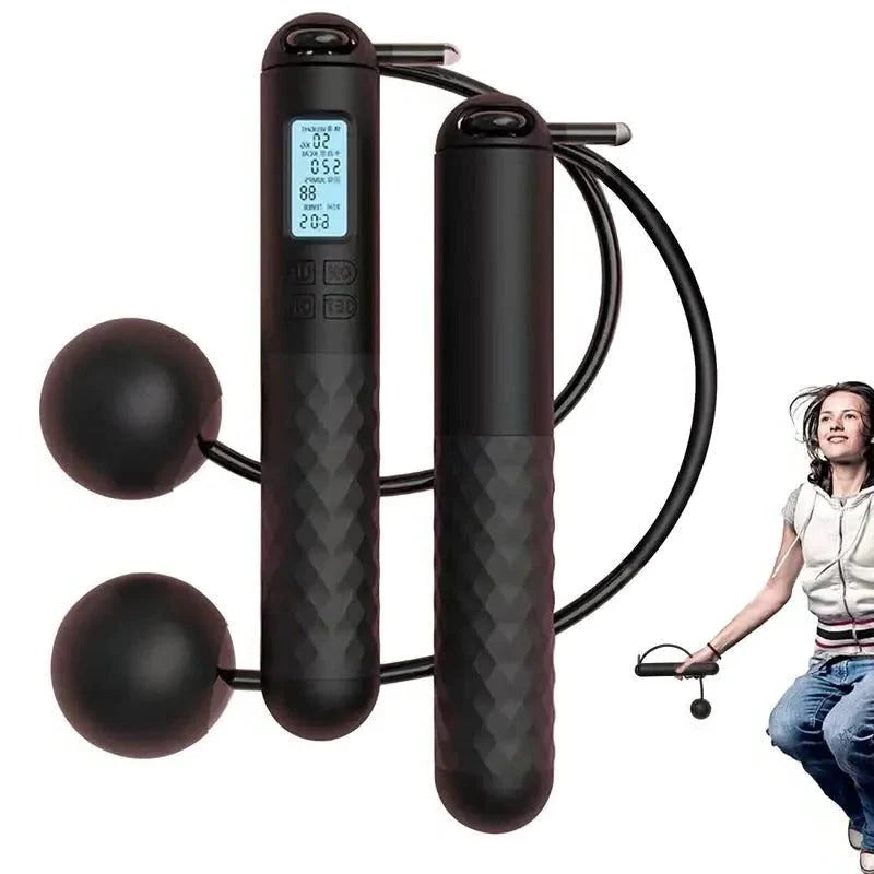 Jump Rope Handles Cordless Weighted Digital Counter