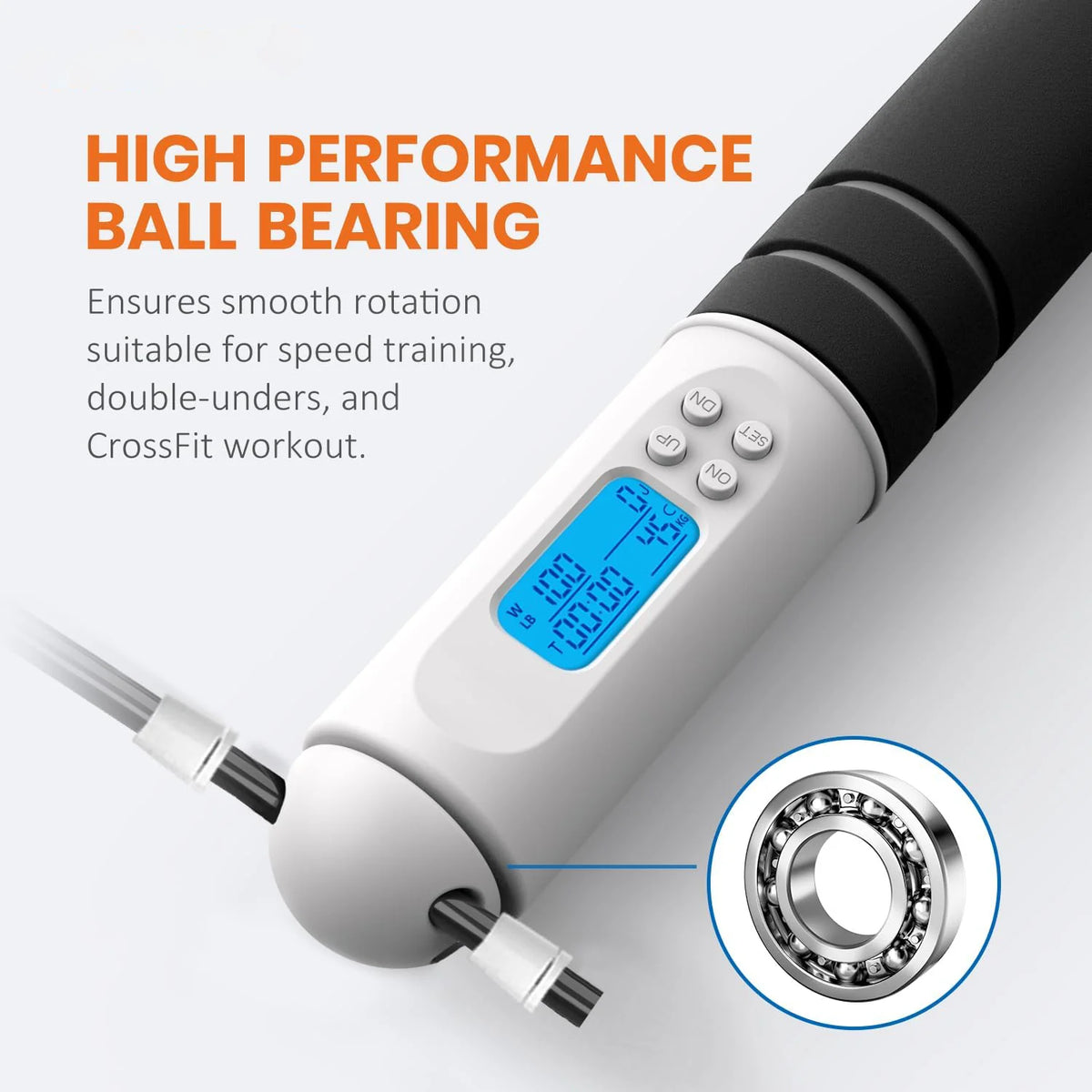 Jump Rope LED Display & Calorie Counter
