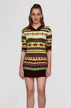 Jumper Norwegian Pattern Soft Knit & Cotton Blend