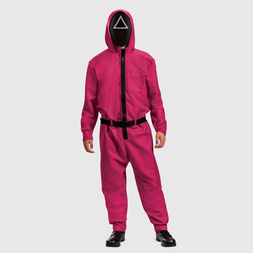 Jumpsuit Costume Full-Body Includes Mask & Belt