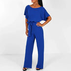 Jumpsuit Fitted Cotton Blend Machine Washable