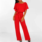 Jumpsuit Fitted Cotton Blend Machine Washable
