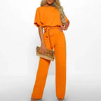Jumpsuit Fitted Cotton Blend Machine Washable