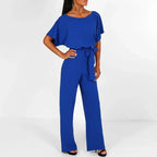 Jumpsuit Fitted Cotton Blend Machine Washable