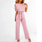Jumpsuit Fitted Cotton Blend Machine Washable
