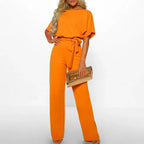 Jumpsuit Fitted Cotton Blend Machine Washable