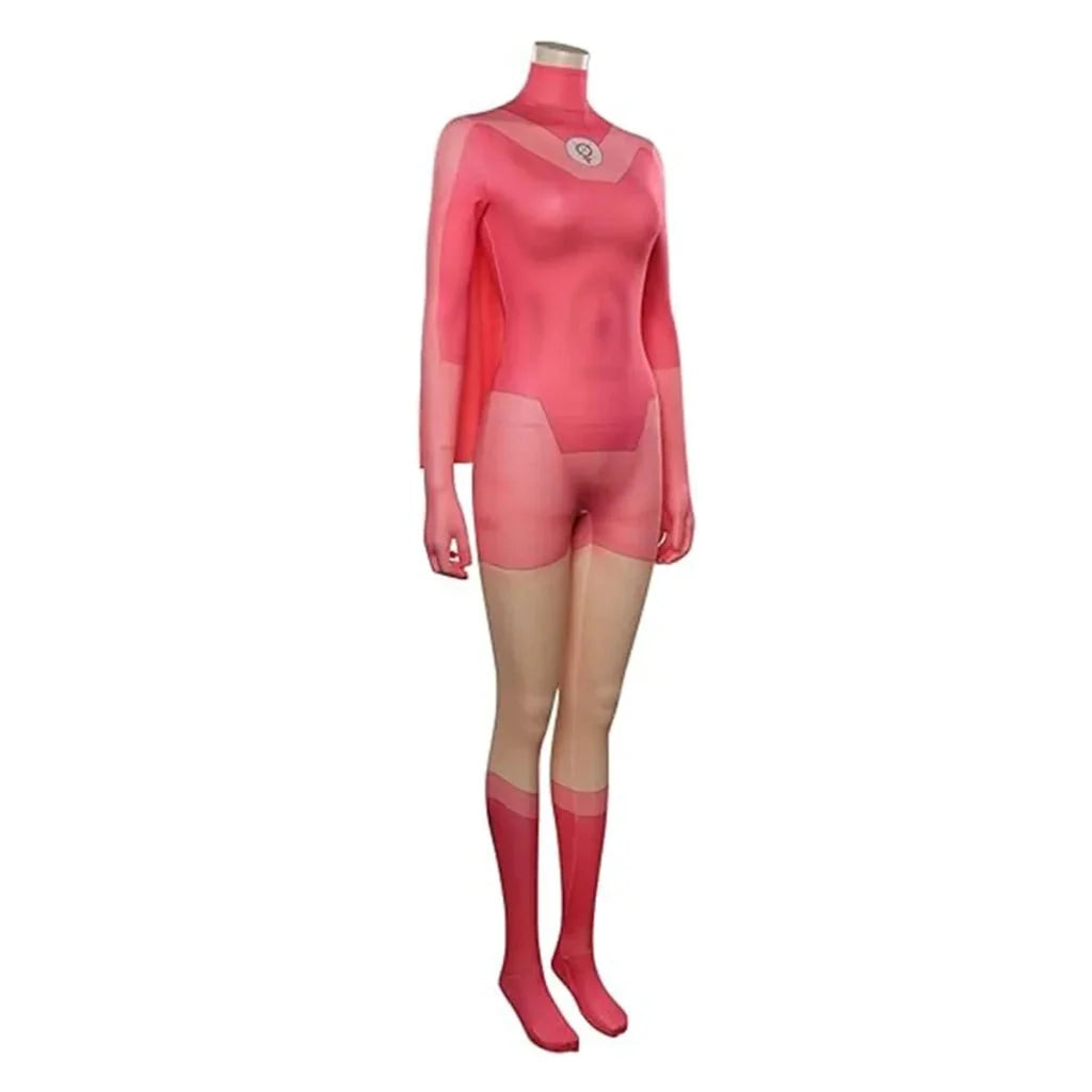 Jumpsuit Fitted Spandex Integrated Cape & Built-In Gloves