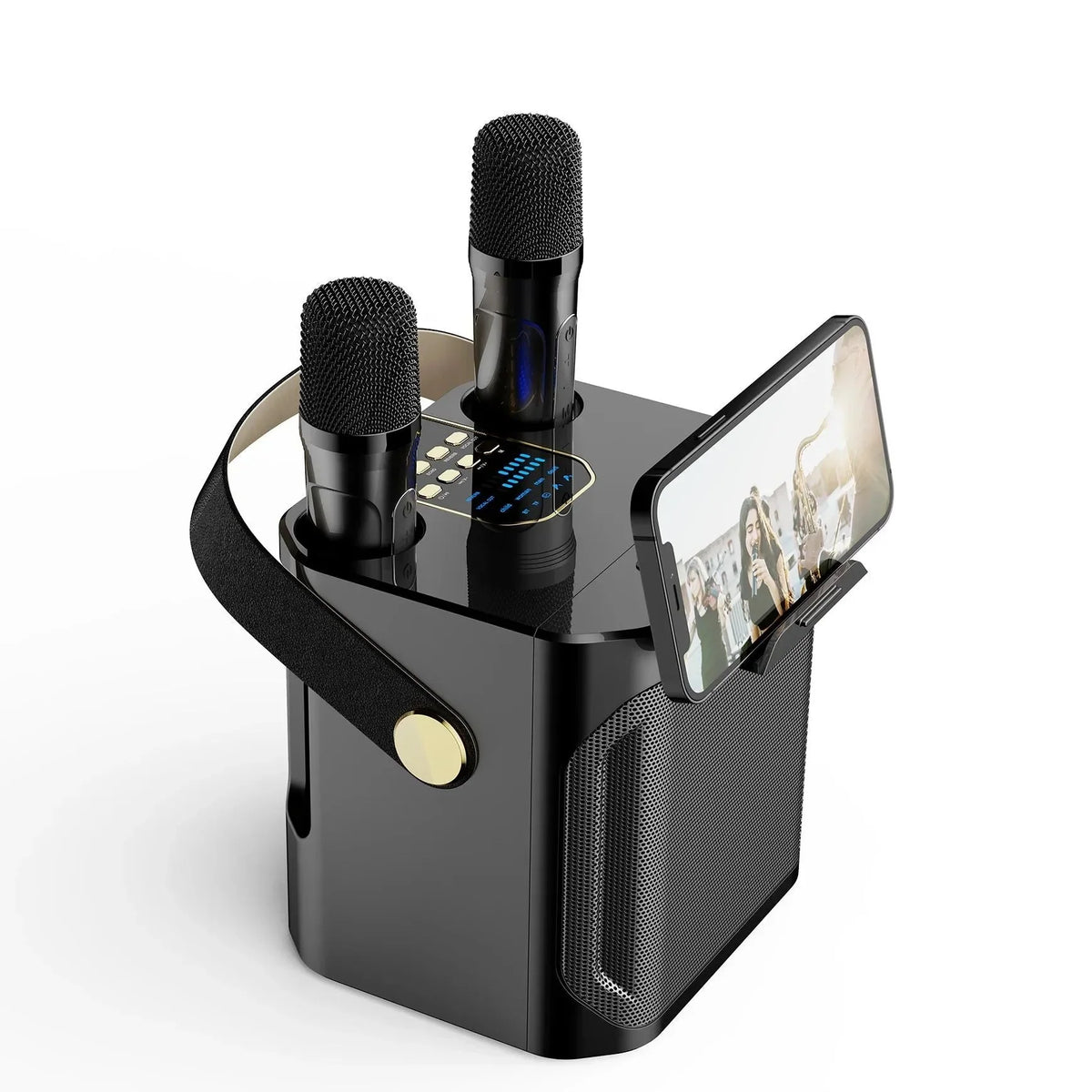Karaoke Speaker 360° Stereo Bluetooth Dual Microphones