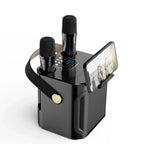 Karaoke Speaker 360° Surround Sound Wireless Mics 8-Hour Battery