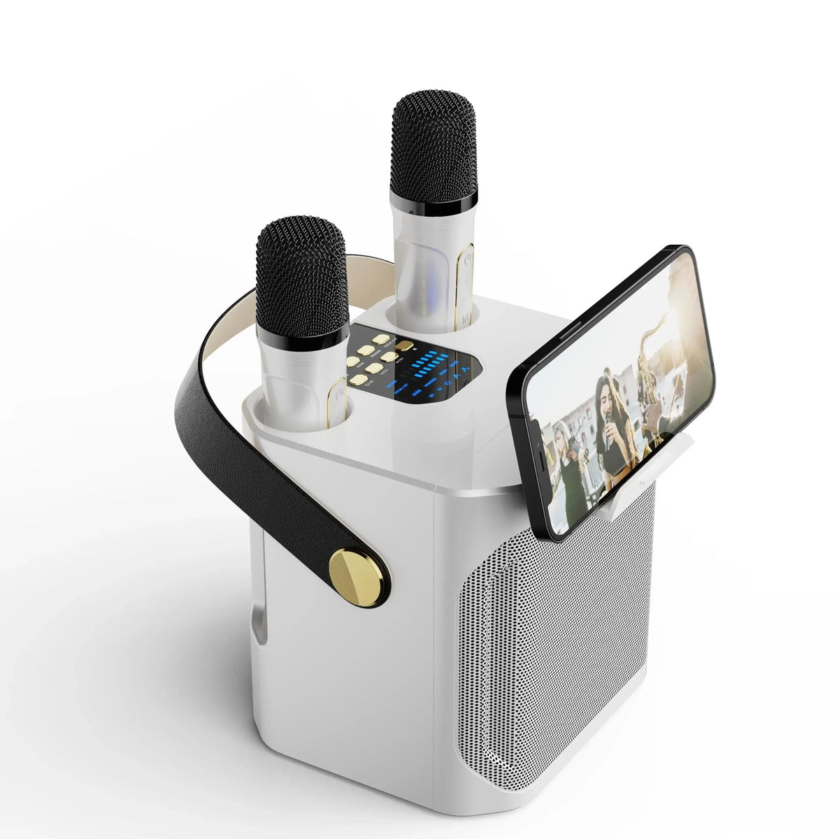 Karaoke Speaker Bluetooth 360° Stereo Dual Microphones
