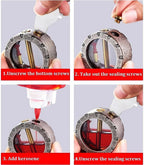Kerosene Lighter Refillable Transparent Window Mechanical Ignition