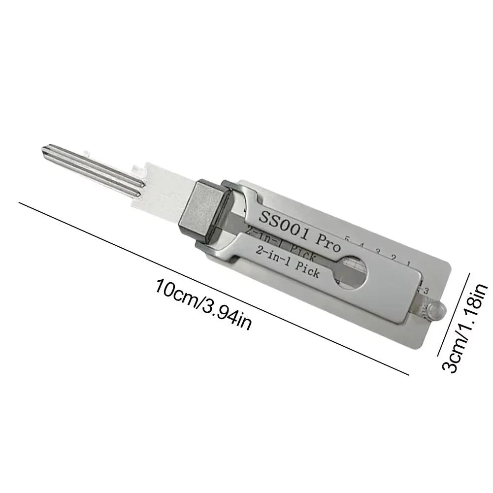 Key Decoder & Pick Tool Precision Stainless Steel