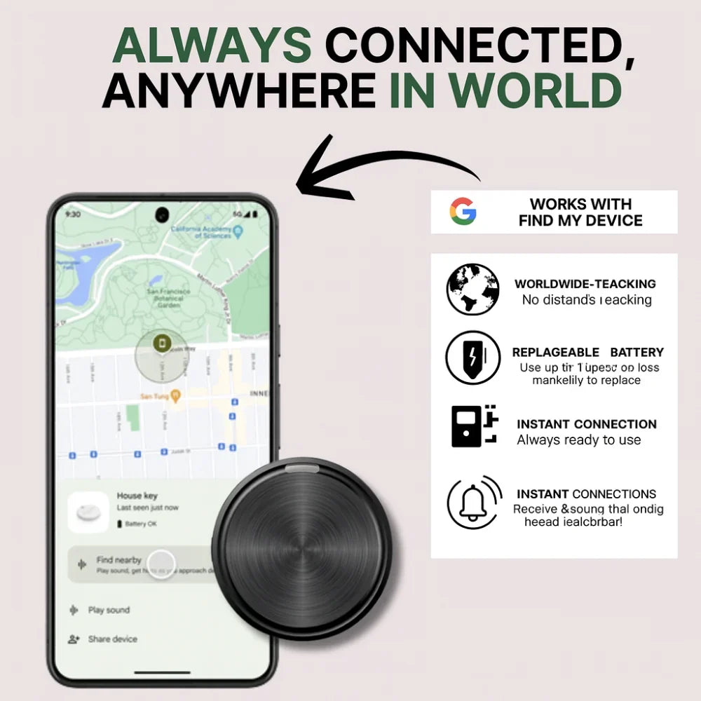 Key Finder Bluetooth Sound Alert 12 Month Battery