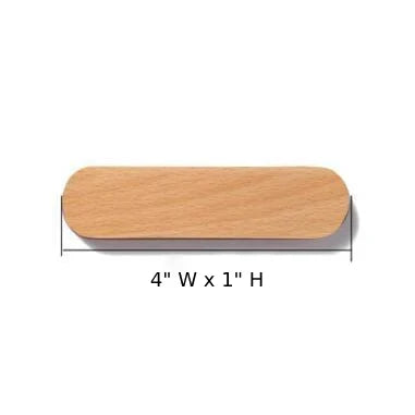 Key Holder Magnetic Wall Mount Natural Wood
