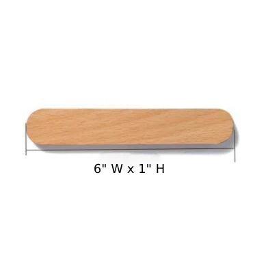 Key Holder Magnetic Wall Mount Natural Wood