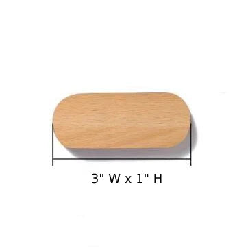 Key Holder Magnetic Wall Mount Natural Wood