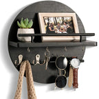 Key Holder Wall-Mounted Round Shelf Eco-Friendly