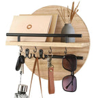 Key Holder Wall-Mounted Round Shelf Eco-Friendly