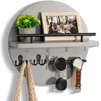 Key Holder Wall-Mounted Round Shelf Eco-Friendly