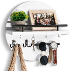 Key Holder Wall-Mounted Round Shelf Eco-Friendly