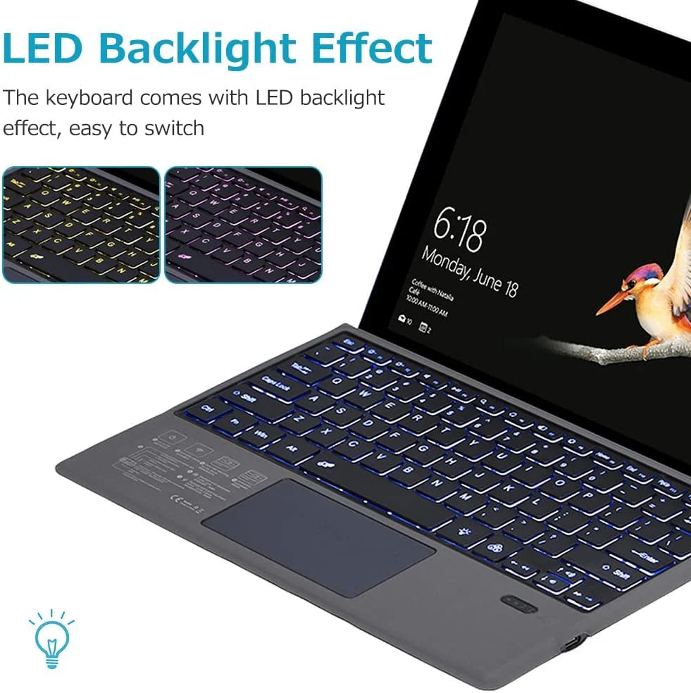 Keyboard Bluetooth Backlit Integrated Touchpad